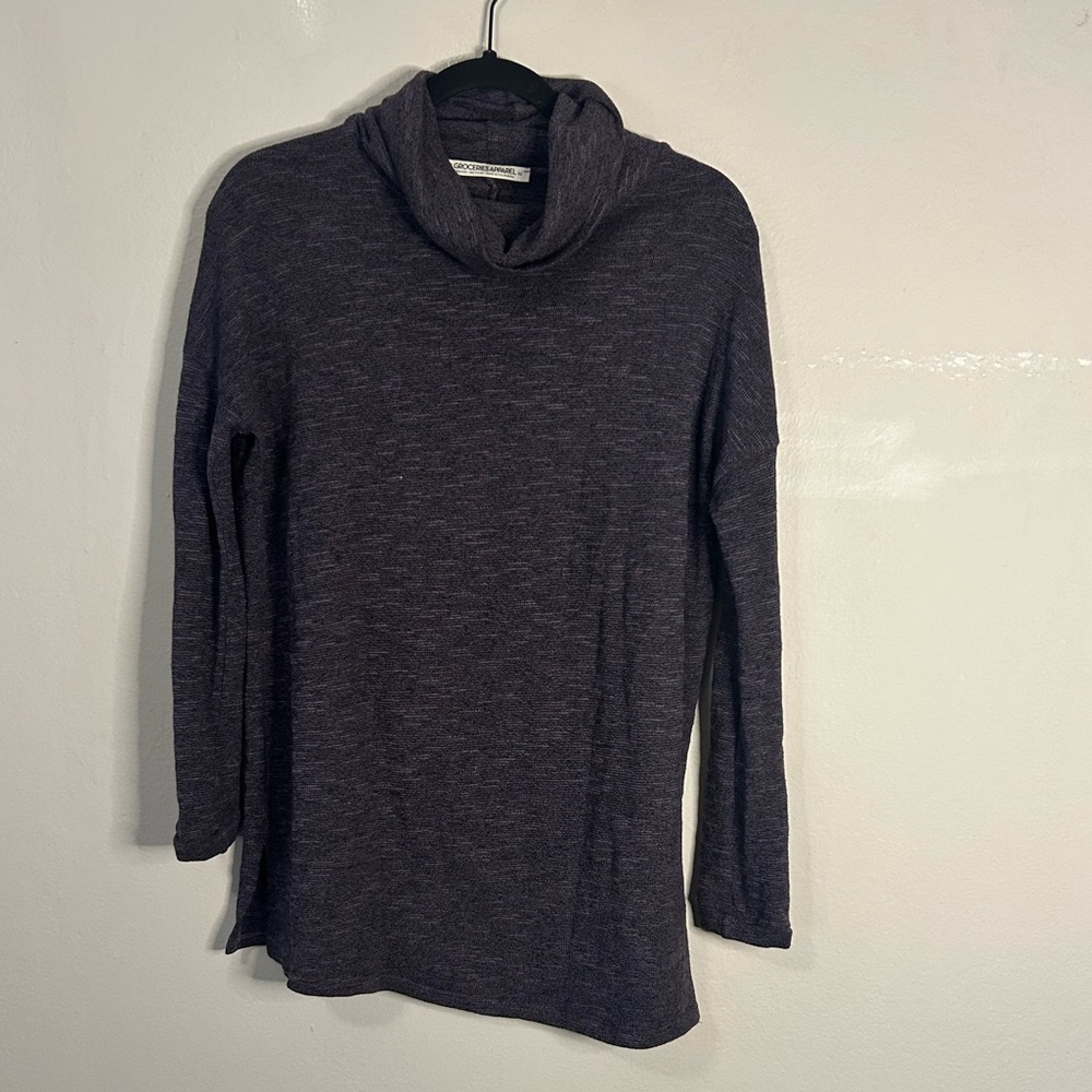 Groceries Apparel Purple Turtleneck
